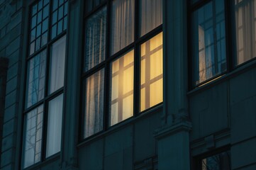 Wall Mural - Daylight shining through building windows