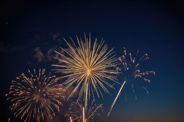 Wall Mural - Abstract Background Featuring Yellow Explosions of Light