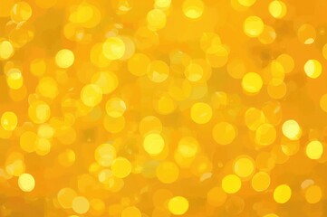 Wall Mural - Abstract background with yellow bokeh lights