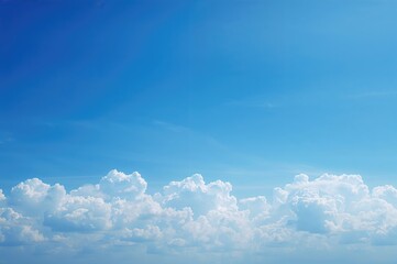 Wall Mural - Breathtaking sky scene featuring clouds rendered by AI generation tools