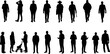 © Kabaka - Silhouettes of people for digital model of architecture and urbanism Vector illustration