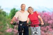 © BillionPhotos.com - Happy old senior couple spend time enjoying spring.