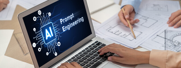 Generative AI virtual assistant tools for prompt engineer and user for ease of engage artificial intelligence AI technology help people to work with generative AI functions by prompting the AI brisk