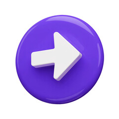 blue right arrow icon 3d render icon 3d Vector icon