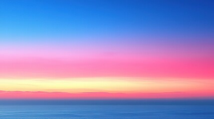 Gradient Sky with Pink and Blue Hues over Frozen Landscape