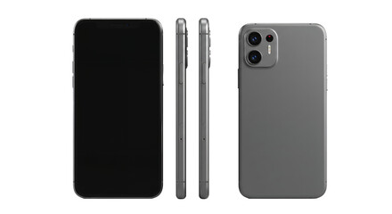 Smartphone mockup, modern device, gray phone, mobile technology, product presentation, screen, mobile app, phone display, device illustration, technology background, digital gadget, cellphone, sm