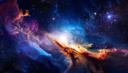 Wall Mural - Space Nebula Abstract Background