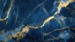 © decor - Abstract Dark Blue Marble with Gold Veins Luxury Texture