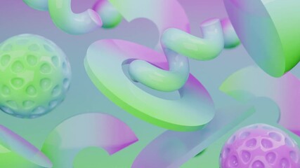 Wall Mural - Abstract pastel colored shapes for modern design projects. Suitable for backgrounds, web design, digital art, and contemporary concepts. Energizing and inspiring.