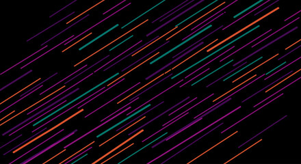 Futuristic abstract background with dynamic colorful light streaks