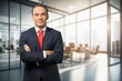 © BillionPhotos.com - Happy professional business man standing in office