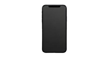 Black smartphone mock-up for app presentation isolated PNG with Transparent Background