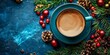 © MechaDesign - Cozy Christmas Vibes: Coffee and Decorations from Above