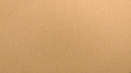 Background of brown kraft paper or cardboard texture. Abstract pattern of beige rough carton, old paper sheet, parchment or papyrus surface.