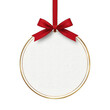 © Squish - Blank Christmas ornament with red ribbon