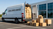 © fia - Delivery Van with Boxes Efficient Logistics and Shipping for Business Needs