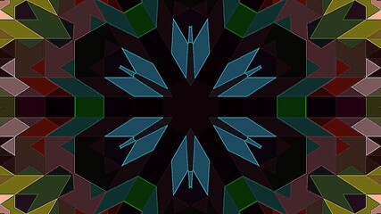 Wall Mural - 3D animation beautiful video colorful abstract bright light energy 4K of smooth lines waves glittering light effect on round shape in center, black background