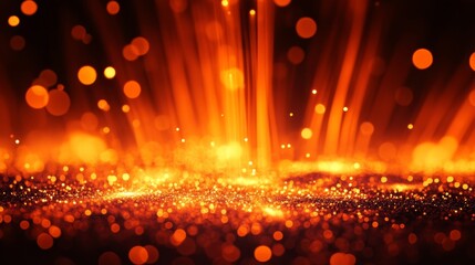 Canvas Print - a dazzling display of colorful fireworks bursting in the night sky over a serene cityscape below.