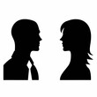 © Sandeep - Two Heads Male and Female stock illustration