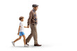 © Ljupco Smokovski - Grandfather with grandson holding hands and walking
