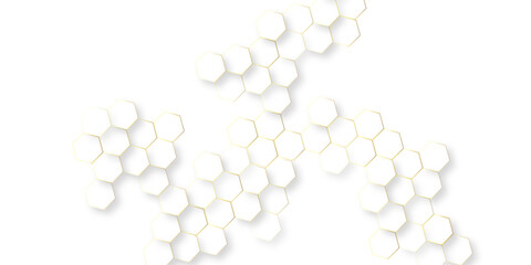 Canvas Print - abstract modern vector polygonal pattern, abstract white hexagon concept background soft white background, seamless bright white abstract honeycomb background.