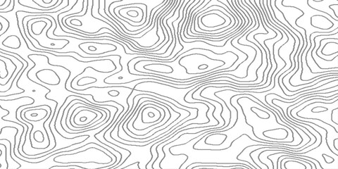 Canvas Print - Abstract pattern with lines topographic map background, abstract wavy topographic geography line art cloud, geometric strip grid line topo map technology modern design.