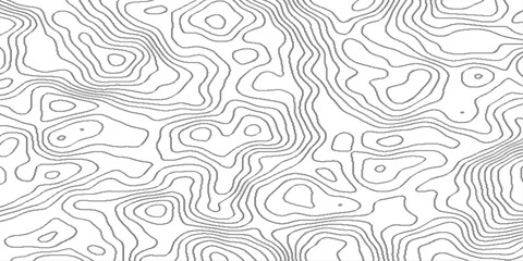 Canvas Print - Abstract pattern with lines topographic map background, abstract wavy topographic geography line art cloud, geometric strip grid line topo map technology modern design.