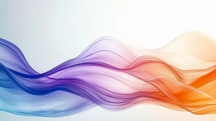 Sticker - vibrant multicolored wave design with swirling strands creating a soft and colorful backdrop effect