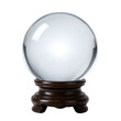© Anastasiia - Crystal ball on a stand on a transparent background. Mysticism. Fortune-telling. Decor