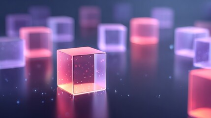 Abstract geometric cubes