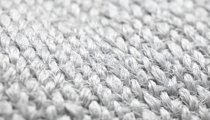 Textured White Fabric Close-Up Detailed Weave