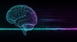© julakhabegum - Abstract digital brain with futuristic technology and data streams neon glow.