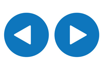 Wall Mural - black and blue button music play button set. Play button icon set. Start symbol vector illustration isolated background.