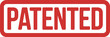 © MD. HASAN ALI - Red And White Rectangular Stamp With The Word Patented seal mark