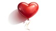 © Zargham - Red heart shaped balloon symbol of love romance and celebration isolated on white