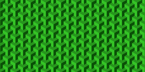 Green three-dimensional graphic background.