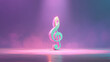 © Zanna - treble clef with glowing stage lights, creative music symbol artwork for music quiz, concert posters, and entertainment design