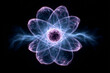 © jeewanthisandalanka - Glowing atomic symbol with Kirlian energy aura, abstract science and energy concept background.