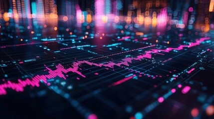 Digital Landscape: A captivating view of a digital landscape, where intricate circuits and lines form the foundation of an advanced, futuristic world.