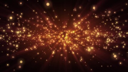 Wall Mural - Abstract Fantasy Background Shiny Particles Dust Rays And Energy Flow Loop