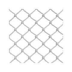Seamless White Knotted Netting Texture Background