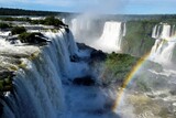 Rainbow over Iguazu Falls