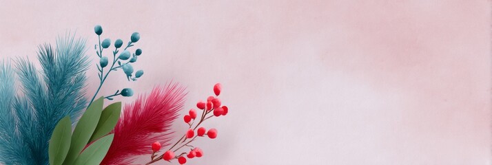 Pink background with a bunch of flowers on it