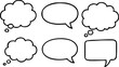 © Avra - Set of hand drawn speech bubbles. Vector illustration