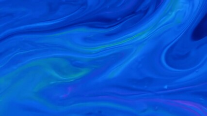 Wall Mural - seamlessly looping video of slow-moving liquid neon light creating an ethereal abstract flow vibrant