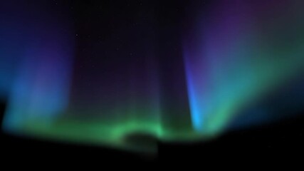 Wall Mural - Seamlessly looping video of soft shifting colorful glow resembling an abstract aurora borealis effect abstract, nature, background