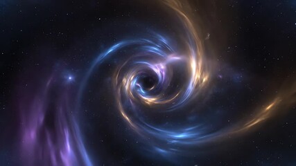 Wall Mural - Seamlessly looping video of swirling light-infused abstract cosmic patterns with bright, ethereal streaks galaxy, presentation, subtle