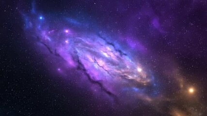 Wall Mural - Seamlessly looping video showcasing a vibrant cosmic energy field, an abstract galaxy light background with bright, swirling colors texture, swirling colors, hypnotic