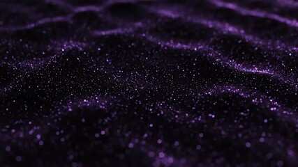 Wall Mural - shimmering dark matter undulating with tiny glimmering lights, seamlessly looping abstract texture e