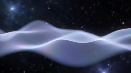 Wall Mural - slow-motion holographic energy wave subtly expanding across the frame in a gracefully seamlessly loo